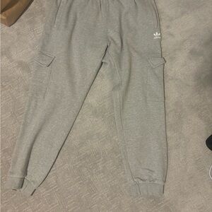 Adidas Men’s Gray Cargo Sweatpants